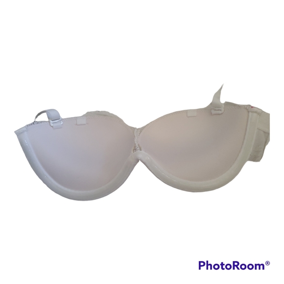 LA SENZA White Lace Bra - Size XS, 32A - Picture 2 of 4